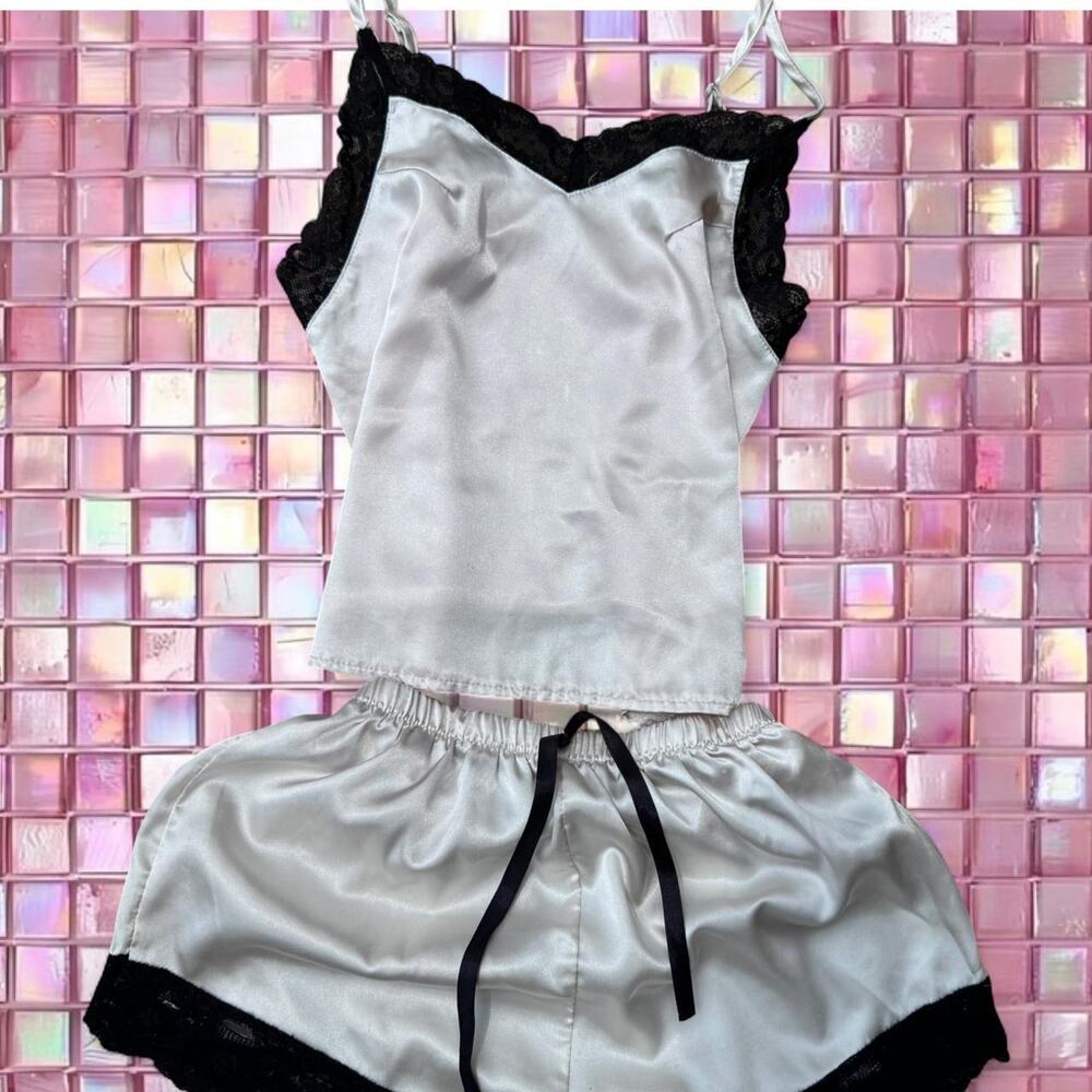 White and black lace lingerie